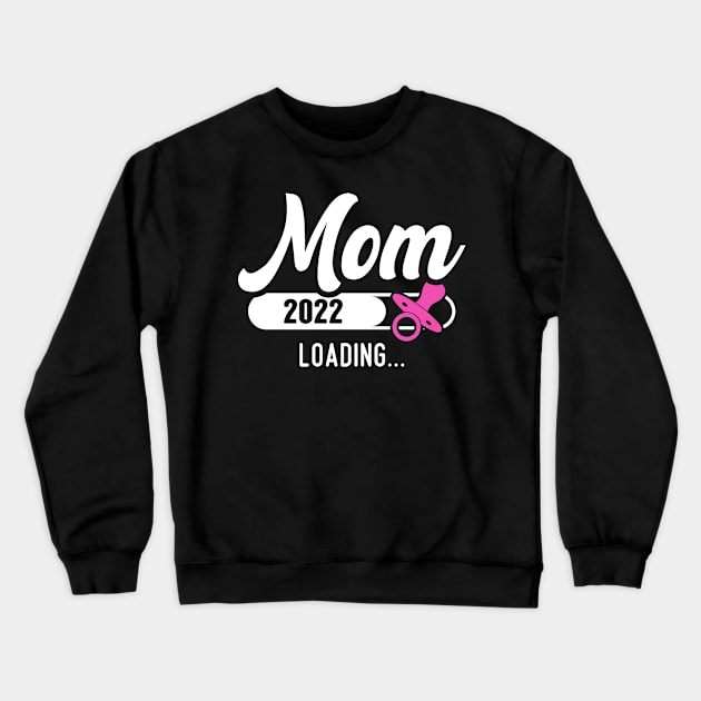 Mom 2022 Loading Bar For Pregnancy Announcement Crewneck Sweatshirt by Arts-lf